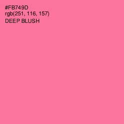 #FB749D - Deep Blush Color Image