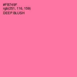 #FB749F - Deep Blush Color Image