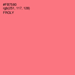 #FB7580 - Froly Color Image