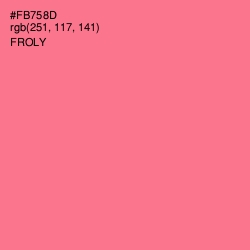 #FB758D - Froly Color Image