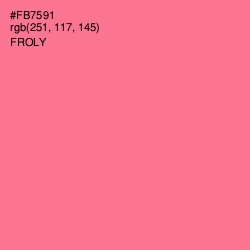 #FB7591 - Froly Color Image