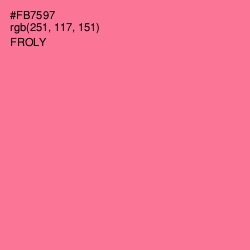 #FB7597 - Froly Color Image