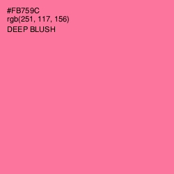 #FB759C - Deep Blush Color Image