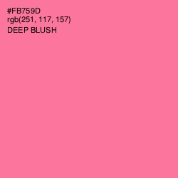 #FB759D - Deep Blush Color Image