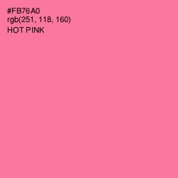 #FB76A0 - Hot Pink Color Image