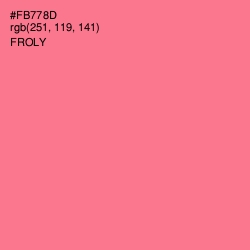 #FB778D - Froly Color Image