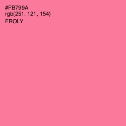 #FB799A - Froly Color Image