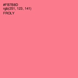 #FB7B8D - Froly Color Image