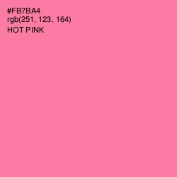 #FB7BA4 - Hot Pink Color Image