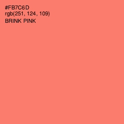 #FB7C6D - Brink Pink Color Image