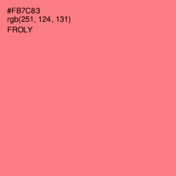 #FB7C83 - Froly Color Image