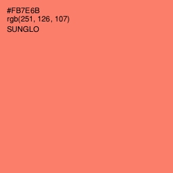 #FB7E6B - Sunglo Color Image