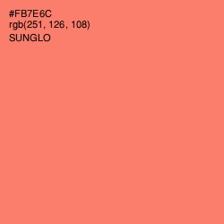 #FB7E6C - Sunglo Color Image