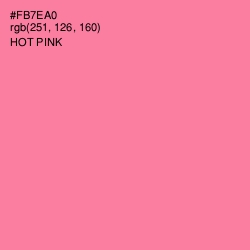 #FB7EA0 - Hot Pink Color Image