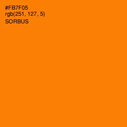 #FB7F05 - Sorbus Color Image