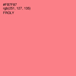 #FB7F87 - Froly Color Image