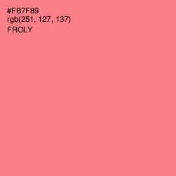 #FB7F89 - Froly Color Image