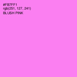 #FB7FF1 - Blush Pink Color Image