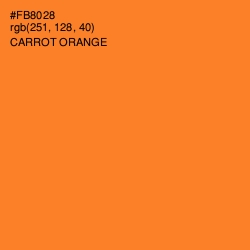 #FB8028 - Carrot Orange Color Image