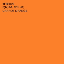 #FB8029 - Carrot Orange Color Image