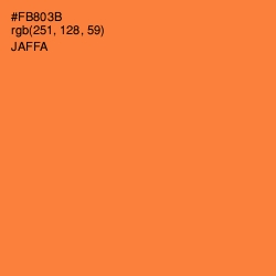 #FB803B - Jaffa Color Image