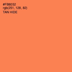 #FB8052 - Tan Hide Color Image