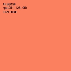 #FB805F - Tan Hide Color Image