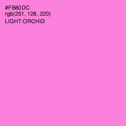 #FB80DC - Light Orchid Color Image