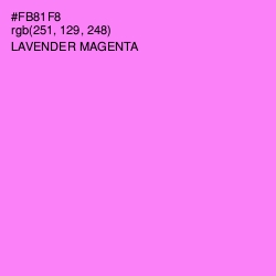 #FB81F8 - Lavender Magenta Color Image