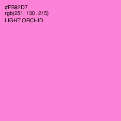 #FB82D7 - Light Orchid Color Image