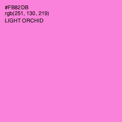 #FB82DB - Light Orchid Color Image