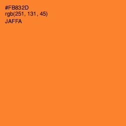 #FB832D - Jaffa Color Image