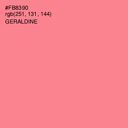 #FB8390 - Geraldine Color Image
