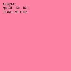 #FB83A1 - Tickle Me Pink Color Image