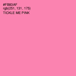 #FB83AF - Tickle Me Pink Color Image