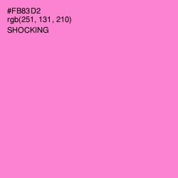 #FB83D2 - Shocking Color Image