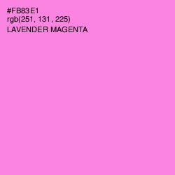 #FB83E1 - Lavender Magenta Color Image