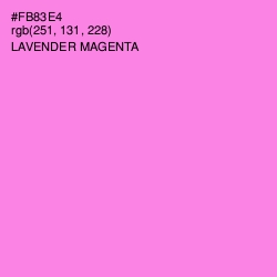 #FB83E4 - Lavender Magenta Color Image