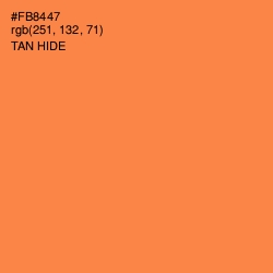 #FB8447 - Tan Hide Color Image