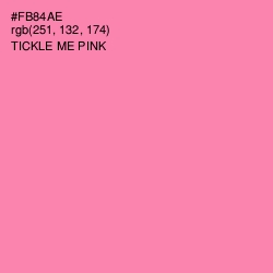 #FB84AE - Tickle Me Pink Color Image