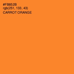 #FB852B - Carrot Orange Color Image