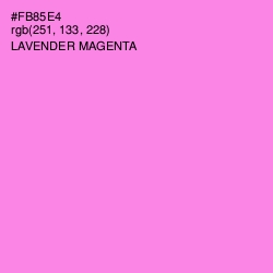#FB85E4 - Lavender Magenta Color Image