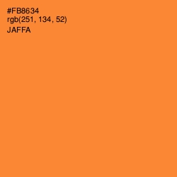 #FB8634 - Jaffa Color Image