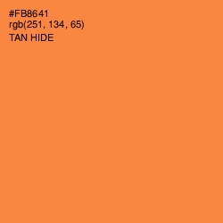 #FB8641 - Tan Hide Color Image
