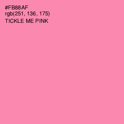 #FB88AF - Tickle Me Pink Color Image