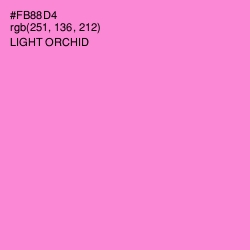 #FB88D4 - Light Orchid Color Image