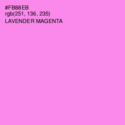 #FB88EB - Lavender Magenta Color Image