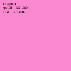 #FB89D1 - Light Orchid Color Image