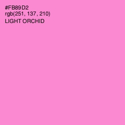 #FB89D2 - Light Orchid Color Image