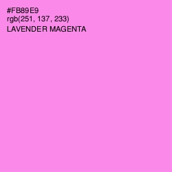 #FB89E9 - Lavender Magenta Color Image